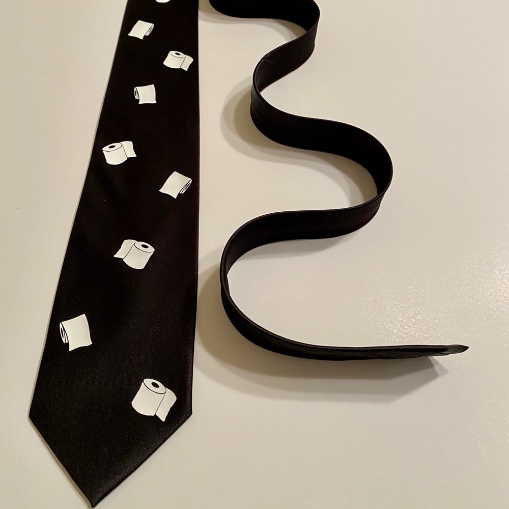 Toilet Paper Design Necktie, Fun , Great Gift